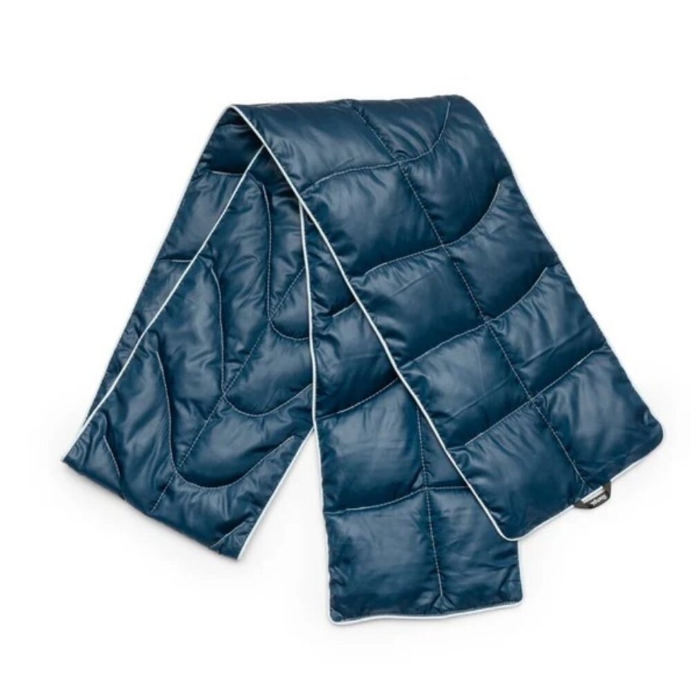 NWT Unisex Rumpl NanoLoft Puffy Scarf in Deepwater Blue